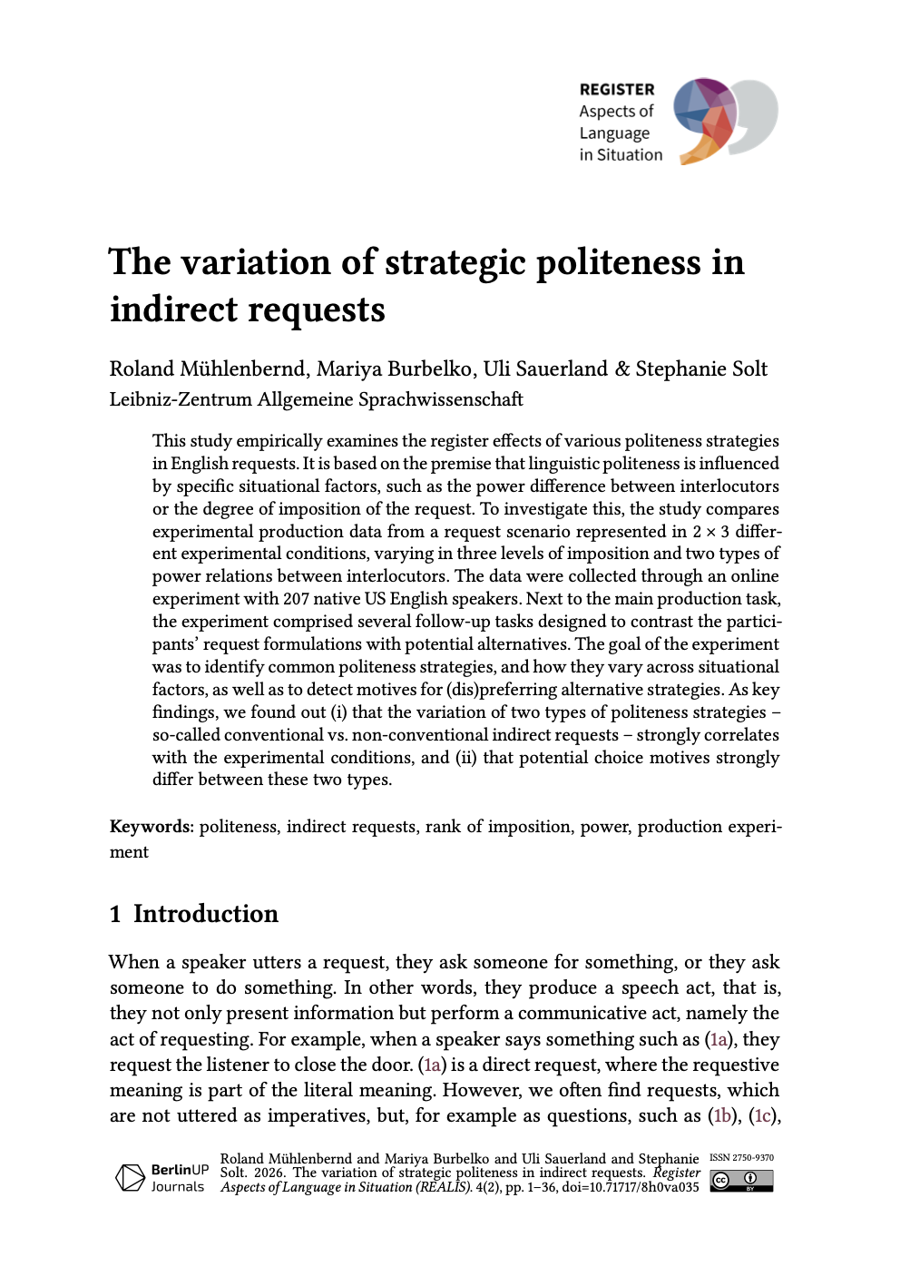 Article first page