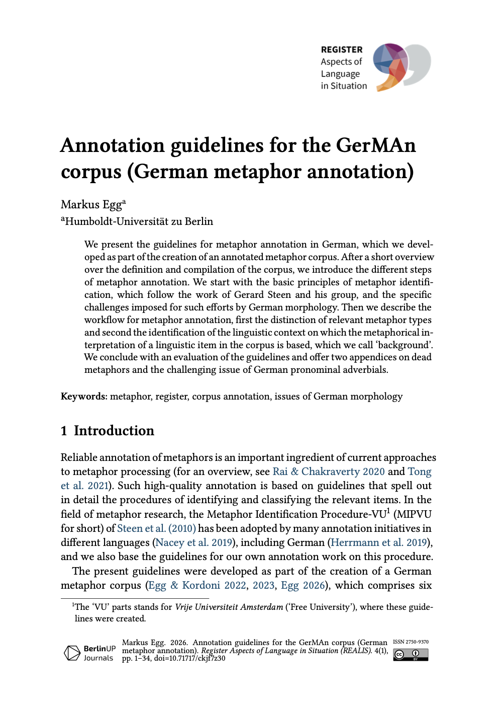 Article first page